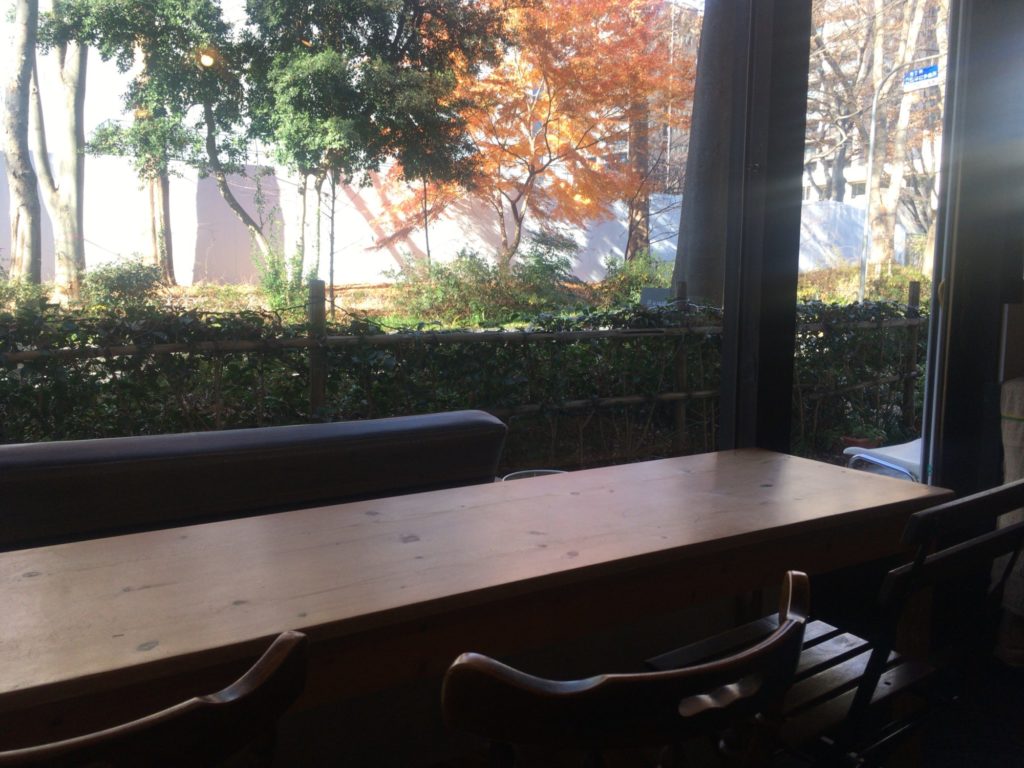 熊谷珈琲の店内から見た景色